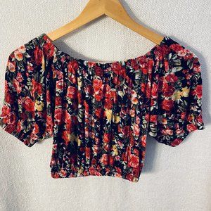 floral crop top